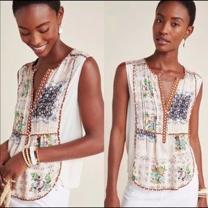 Anthropologie Tiny Patchwork Top